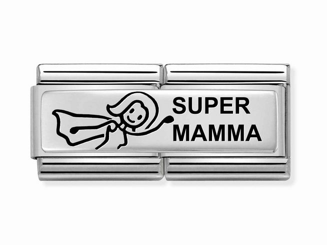 Nomination Classic Sterling Silver - DOUBLE - 330710 37 - Super Mamma