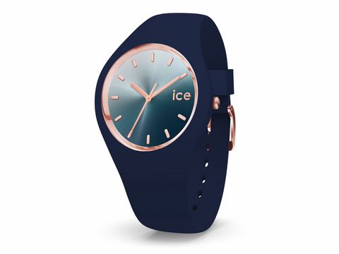 Ice-Watch - ICE sunset - Blue - Medium - 015751 - Rosegold-Blau