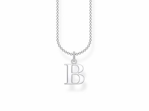 Thomas Sabo Charming Collection - KE2011-001-21-L45v - Buchstabe B - Kette mit Anhänger - 38-40-42-45 cm - Silber