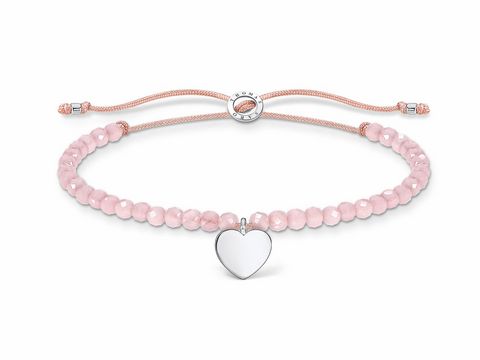 Thomas Sabo Charming Collection - Mix & Match - A1985-813-9-L20v - Herz - Armband - 13-20 cm - Silber - nylon - Rosa