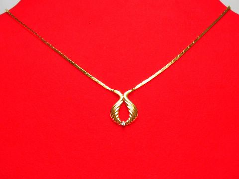 Collier 333 Mittelteil -Diamant klassisches Design 42cm