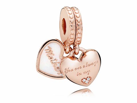 PANDORA - 782072EN23 - Mother & Daughter Hearts - Charm-Anhänger