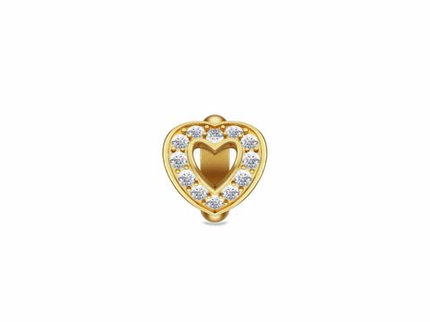 Endless - 51421 - Heart Love - Gelbgold - weißer Zirkonia