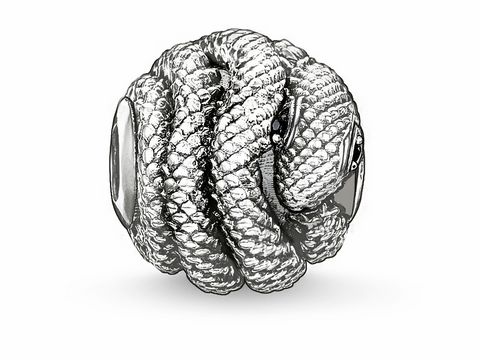 Thomas Sabo Karma Beads - K0066-051-11 - Schlange Silber - Zirkonia schwarz