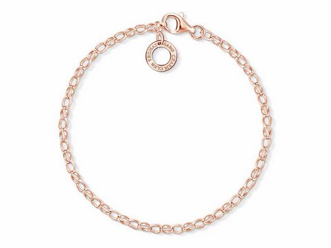 Thomas Sabo - X0243-415-40-L15,5 - Armband Roségold, ca. 15,5 cm - Charm Club