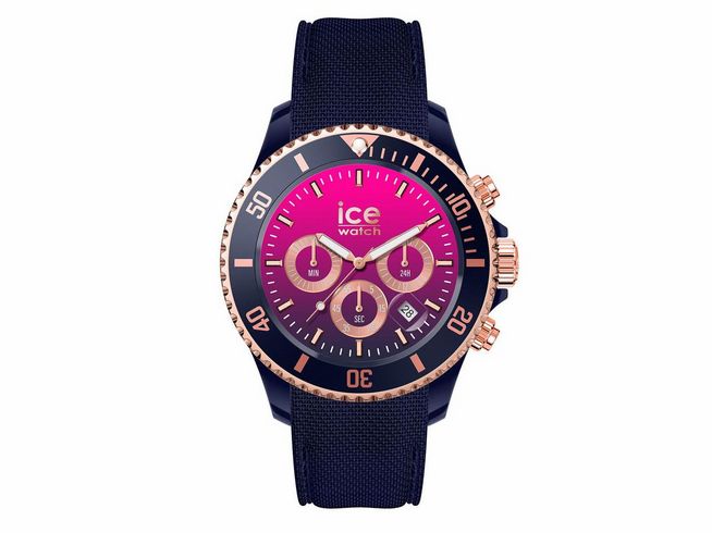 Ice Watch ICE chrono - Dark blue Pink - Medium - 021642