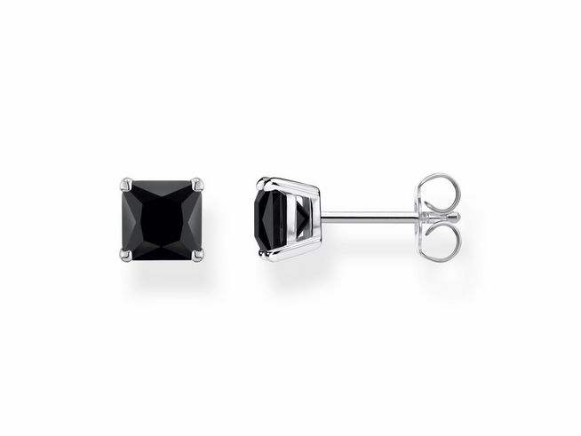 Thomas Sabo Ohrstecker H2174-024-11 Sterling Silber + Onyx schwarz