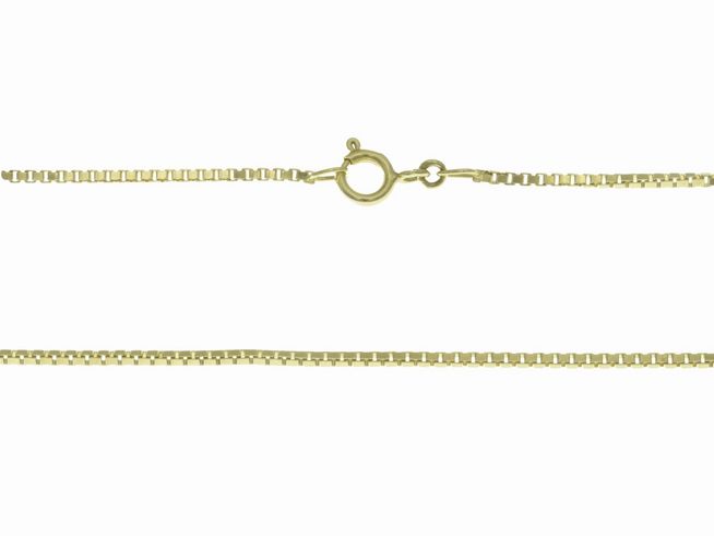 Veneziakette 585 - Gelbgold - 1,3 x 1,3 mm - 59 cm & 69 cm