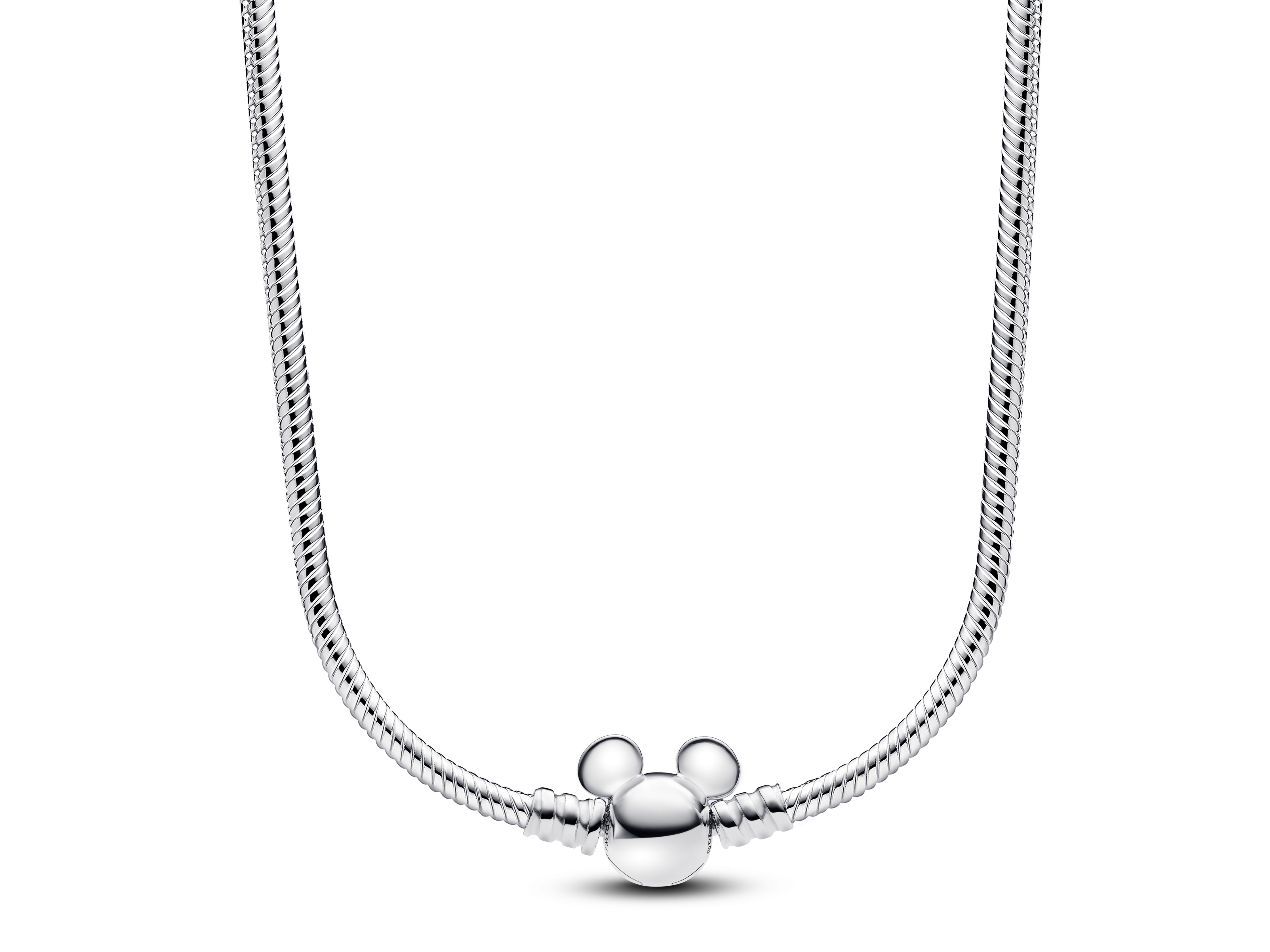 Pandora 393529C00-45 Disney Mickey Mouse Schlangenhalskette aus Silber - 45 cm