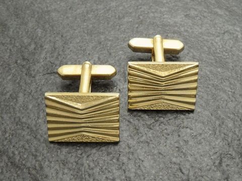 Manschettenknöpfe design - vergoldet - Design - cufflinks