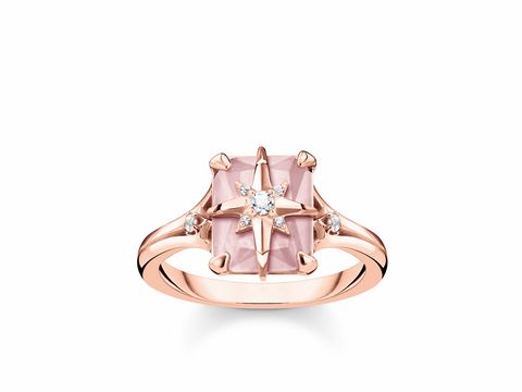 Thomas Sabo TR2288-417-9-54 Ring - Silber Roségold - pink - Gr. 54