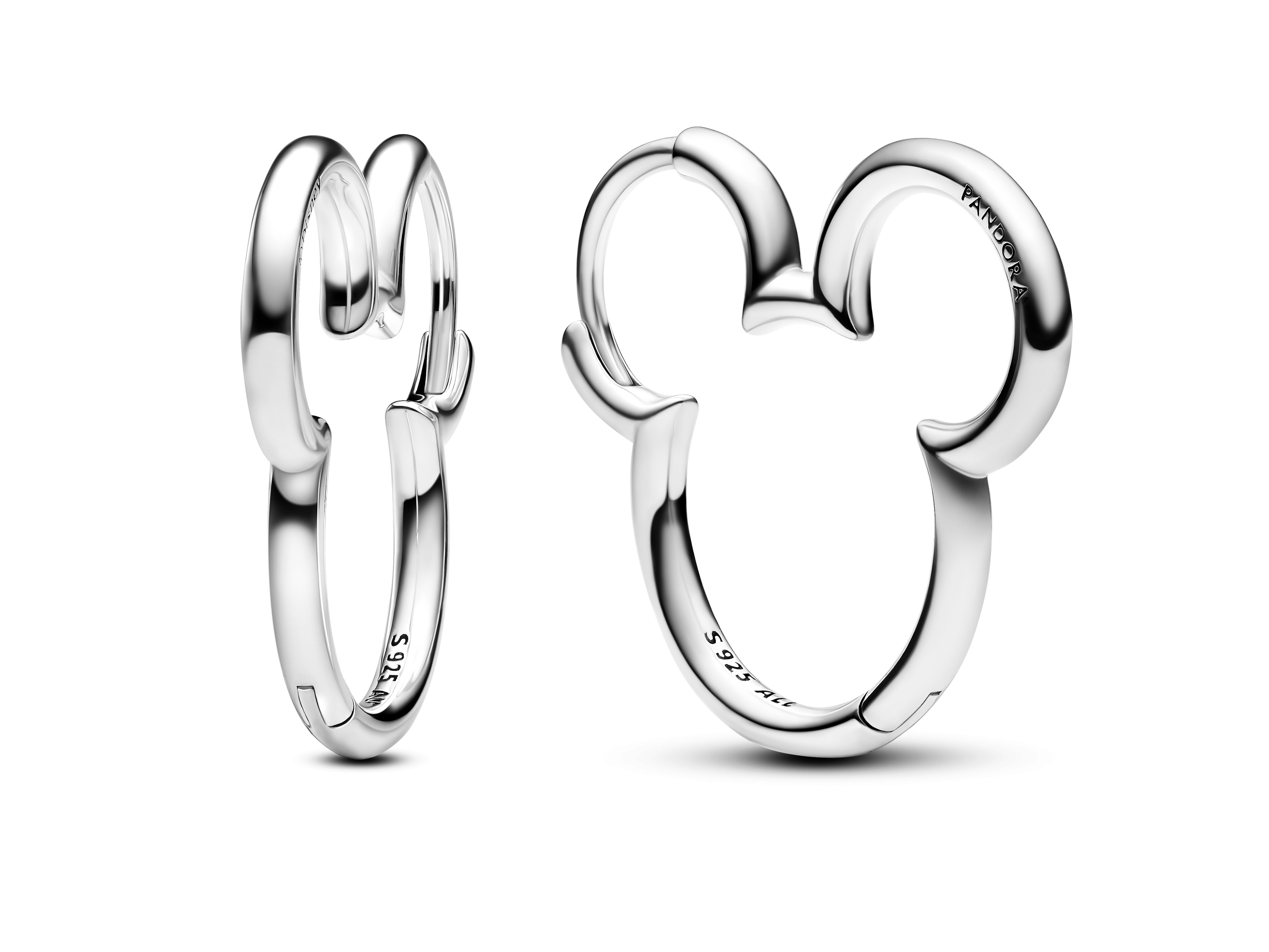 Pandora 293528C00 Disney Mickey Silhouette Ohrringe aus Silber mit Zirkonia