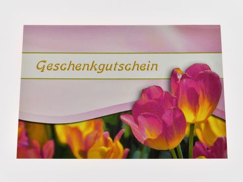 Gutscheinkarte - Tulpen