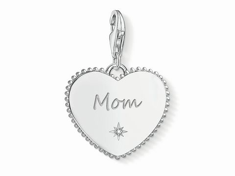 Thomas Sabo 1685-051-21 Charm-Anhänger Herz -Mom-- Silber