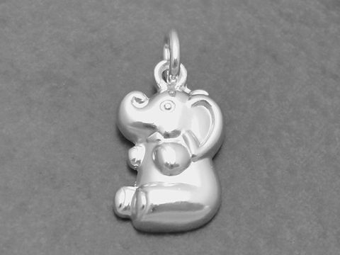 Elefant - Sterling Silber Anhänger - tierisch