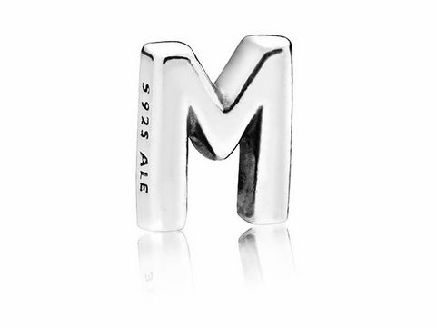 PANDORA - 797331 - Letter M Petite - Buchstabe M - Medaillon-Elemente