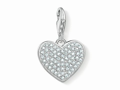 Thomas Sabo - 1570-051-14 - Charm-Anhänger - Herz weiß