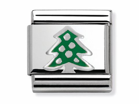 Nomination - SilverShine Classic - Tannenbaum - Emaille - 330204 08