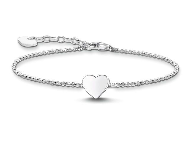 Thomas Sabo Gravur Armband - HERZ A2044-001-21-L19V Silber - 16-19 cm