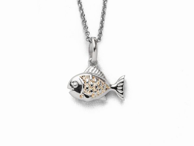 DUR Kette Fisch - K2736 - Sterling Silber - 42cm