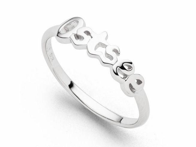 DUR Ring - Ostsee Schriftzug - R5943.62 - Sterling Silber rhodiniert - Gr. 62