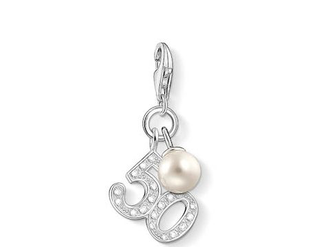 Thomas Sabo - 50 - Charm 1241-167-14 Süßwasserzuchtperle - Zirkonia - weiß