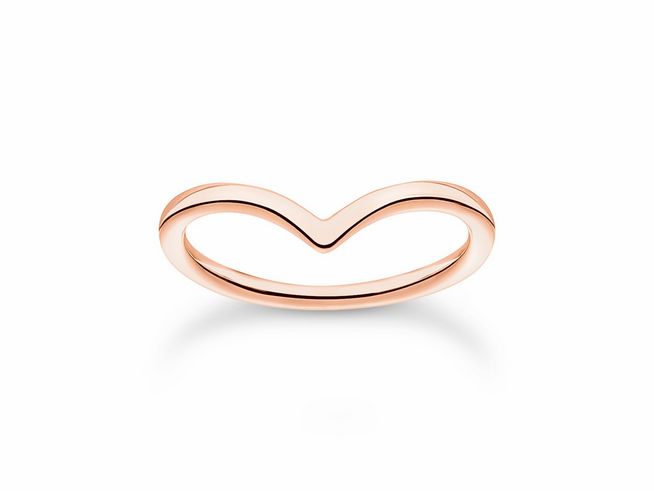 Thomas Sabo Ring TR2393-415-40-48 Sterling Silber - vergoldet Roségold - Gr. 48