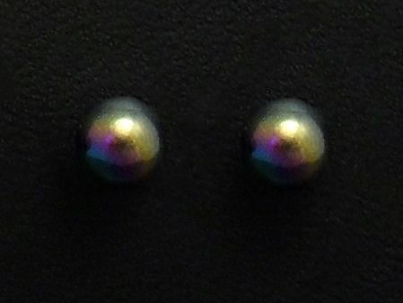 Rainbow - bunt 4 mm - Ohrstecker - Edelstahl