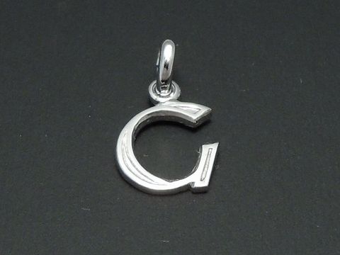 Buchstabe G Anhänger - Silber rhod. - Initialen