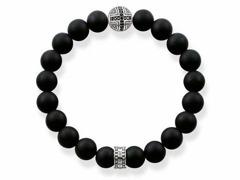 Thomas Sabo - A1355-705-11-L17 - Armband - 17 cm - Silber - geschwärzt - Obsidian - Zirkonia