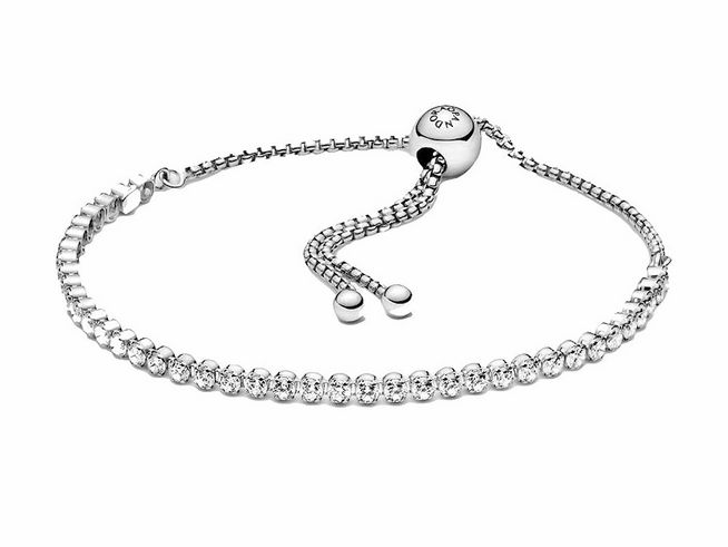 Pandora 599375C01-1 - Funkelndes Schiebe-Tennisarmband - Sterling Silber - Zirkonia 23 cm