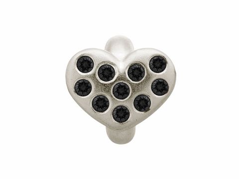 Endless 41450-2 - Black Hearts - Herzen of Love - Silber charms