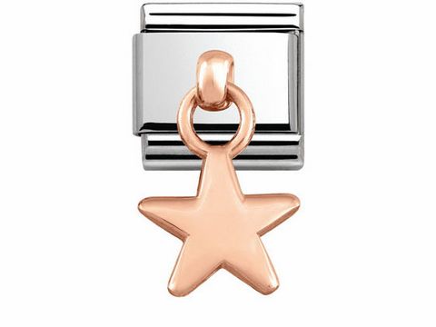 Nomination 431800 05 CLASSIC CHARMS - Edelstahl + Roségold - Stern