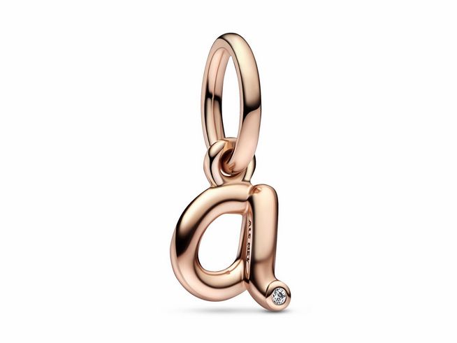 Pandora Charm 782531C01 - Buchstabe A - Roségold Vergoldung - Zirkonia