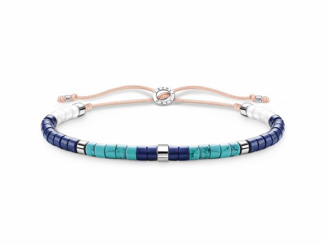 Thomas Sabo Armband A2065-775-7-L20V Sterling Silber - imit. Lapislazuli - Zirkonia - 20 cm verstellbar