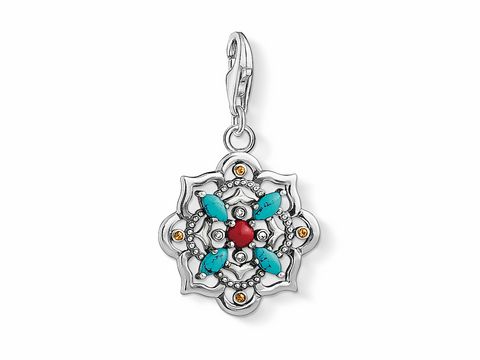 Thomas Sabo - 1465-334-7 - Charm-Anhänger -Funky Mandala- Silber