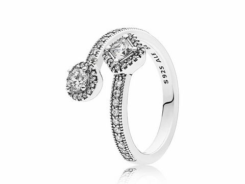 PANDORA - 191031CZ Abstrakte Eleganz - Silber Ring - Zirkonia - Gr. 52