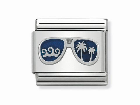 Nomination - 330202 48 - Classic - Sonnenbrille Miami BLAU - Silber