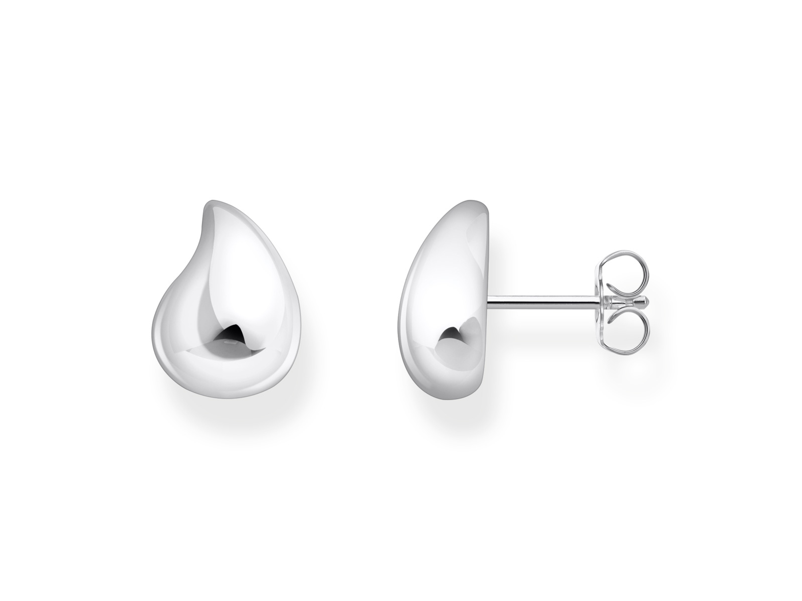 Silberne Ohrstecker im Tropfen-Design von Thomas Sabo, Modell H2303-001-21, aus der Bold Elegance Kollektion, elegant poliert und neuheitenfähig.