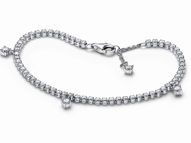 Pandora - Armband - funkelnde Tropfen Tennisarmband - 592401C01-16 - Sterling Silber - Zirkonia - Klar - 16 cm