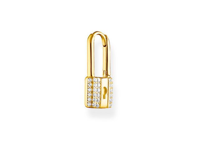 Thomas Sabo Creole Einzelstück - CR680-414-14 - Sterling Silber vergoldet Gelbgold - Zirkonia - weiß