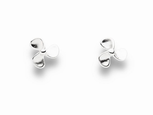 DUR Schiffsschraube O5501 - Sterling Silber Ohrring - rhodiniert -