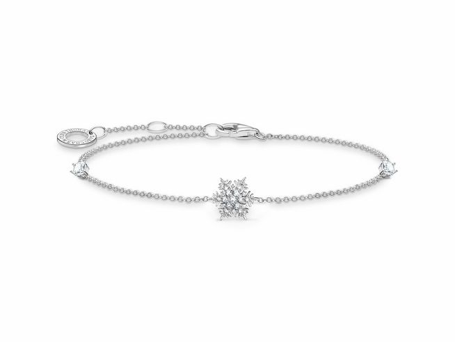 Thomas Sabo A2082-051-14-L19V - Armband - Sterling Silber + Zirkonia - Schneeflocke