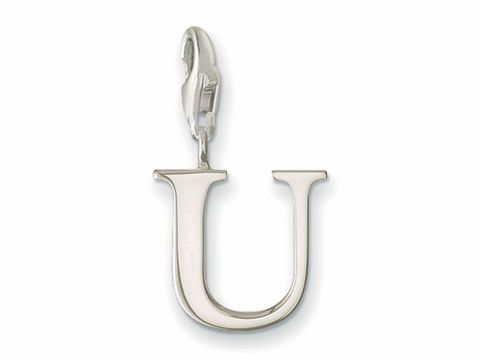 Thomas Sabo - U - Buchstaben charms Anhänger - 0195-001-12 - Silber