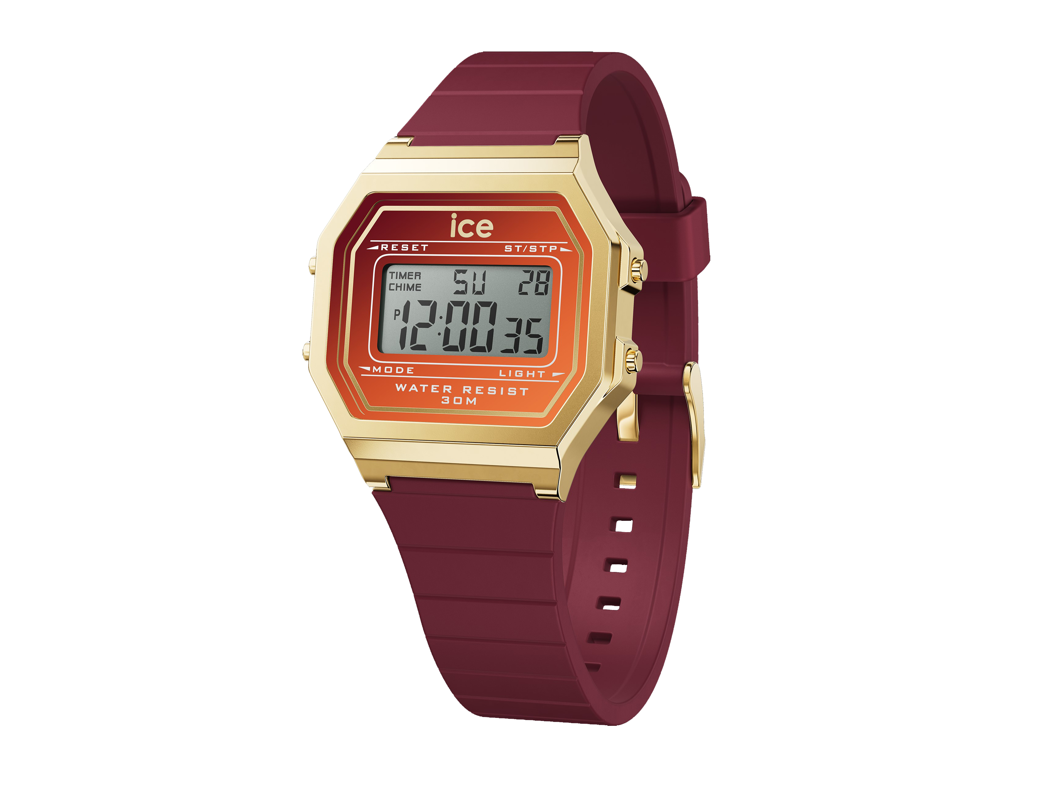 Ice Watch Uhr 023312 - ICE digit retro Ruby ember - Small