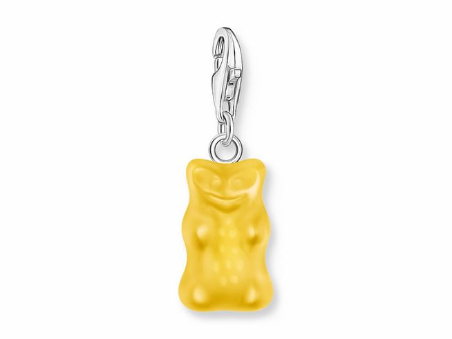 Thomas Sabo 2183-017-4 Charm-Anhänger HARIBO Gummibärchen - Goldbär - Silber & Glas - Gelb