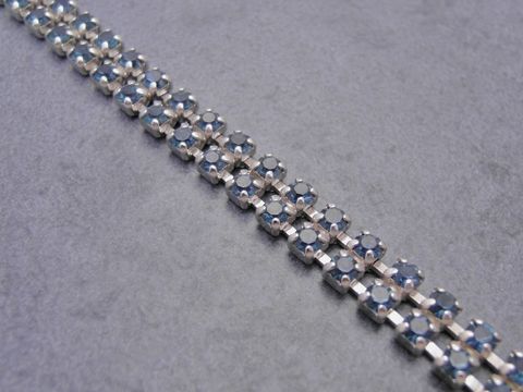 Strass Armband - verführerisch - blau - Strassschmuck - 19,5-21,5 cm