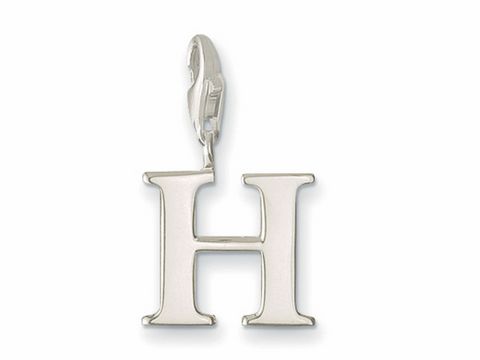 Thomas Sabo - H - Buchstaben charms Anhänger - 0182-001-12 - Silber