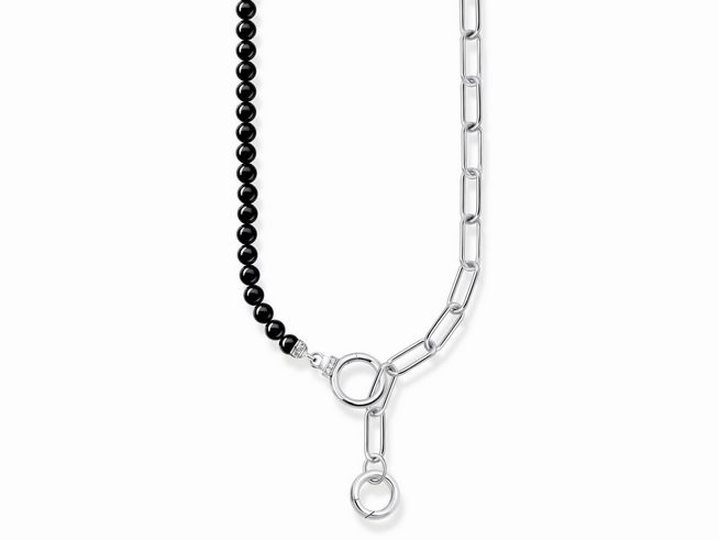 Thomas Sabo Carrier KE2193-027-11-L47V - 47 cm Silber & Onyx & Zirkonia - Schwarz -