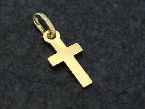 Kleines Goldkreuz - Kinderschmuck - Gold 333